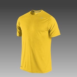 NEW Mens Nike Dri-Fit Training Atheltic Tee Yellow